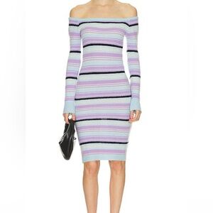 the kamille mini dress in tan & brown chain l'academie The Camille mini dress is tan and brown chain L'Academie